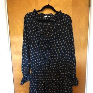 Gap Ruffled Floral Dress with Pockets! Size XL